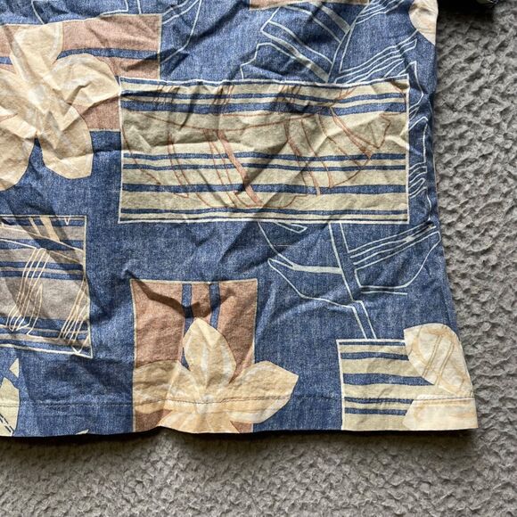 Nani Hawaiian Shirt Womens Small Blue Aloha Floral Button Up Short Sleeve - Picture 13 of 14